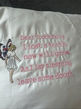NEW Custom Made Tooth Fairy Pillowcase